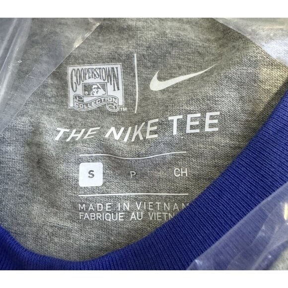 Nike Atlanta Braves Vintage Raglan 3/4 Sleeve Baseball Tee T-Shirt Men's Small S - Picture 7 of 9